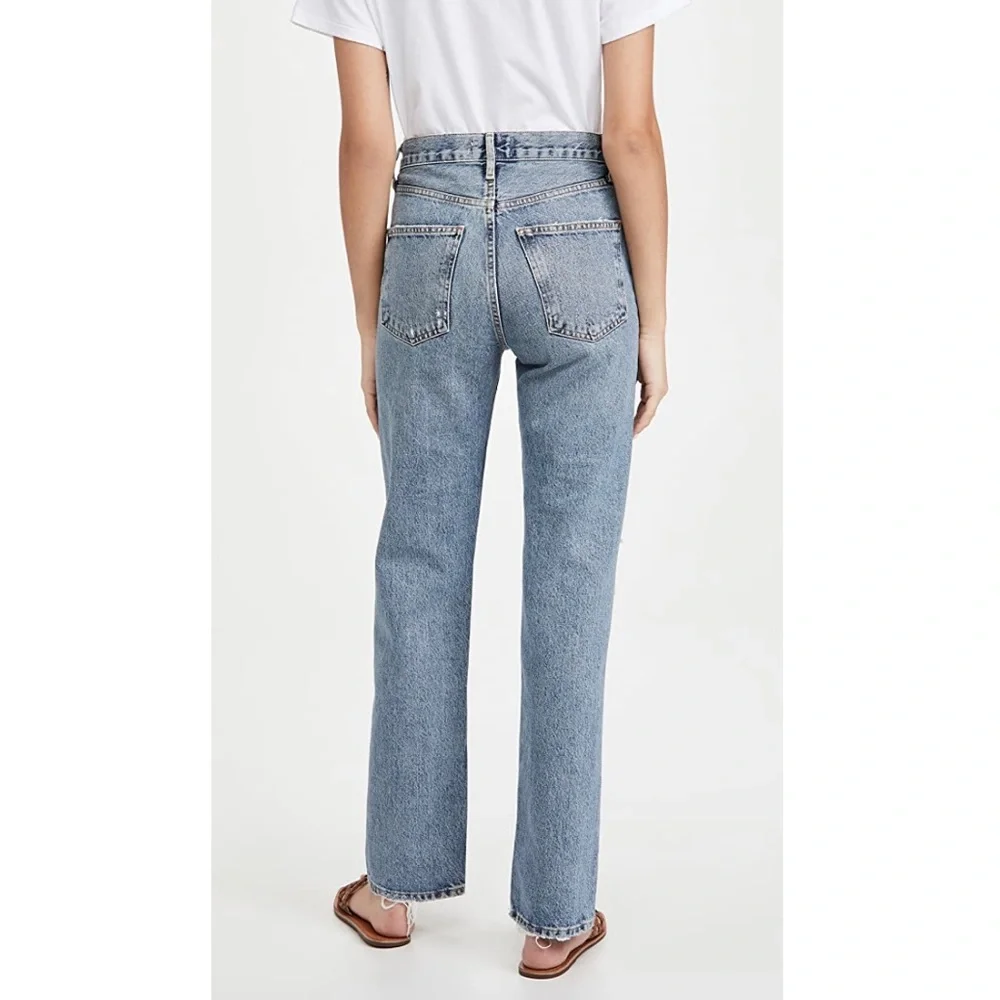NWT Agolde Lana Mid Rise Vintage Straight Jeans - Picture 2 of 3